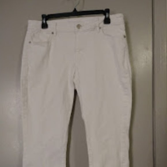 Ann Taylor LOFT White Denim Capri - Picture 1 of 4